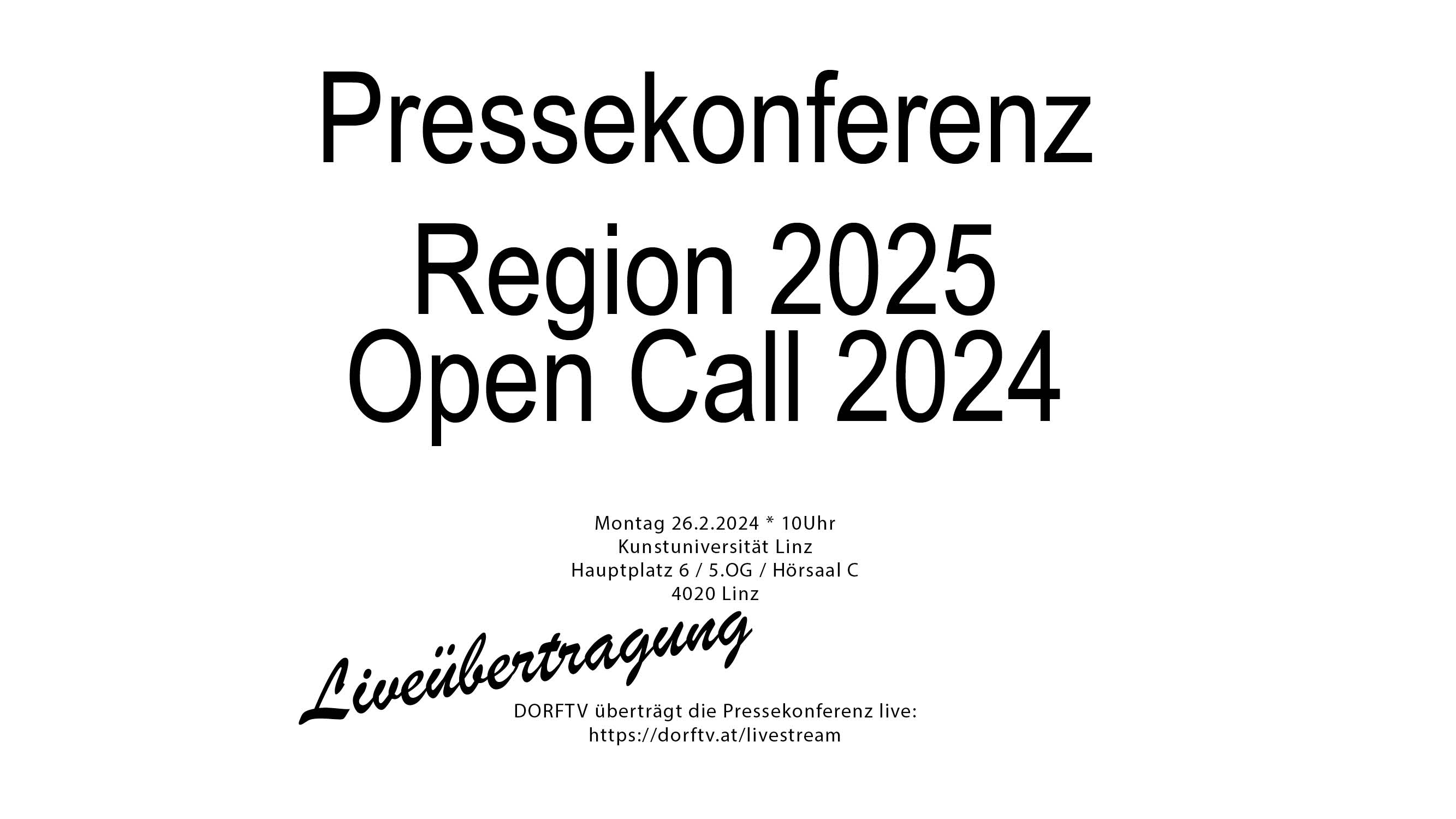 OPEN CALL Press Conference Festival Der Regionen open-call-press-conference-festival-der-regionen
